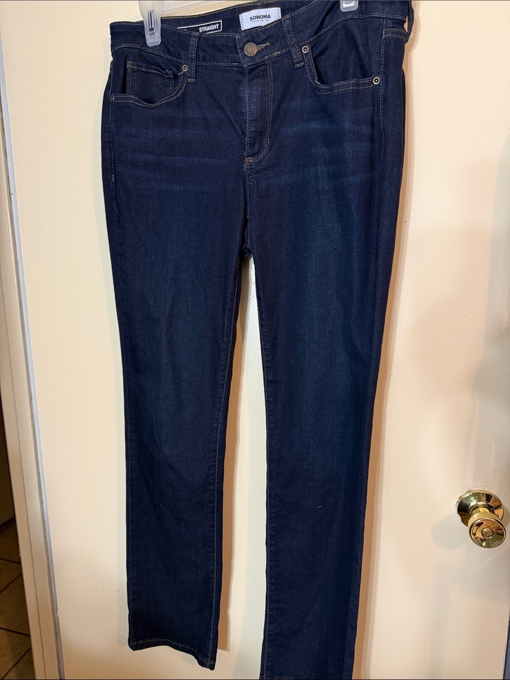 Sonoma Women's Straight Leg Jeans in Dark Blue Indigo